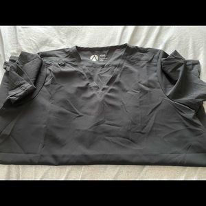 ADAR scrub top black size large